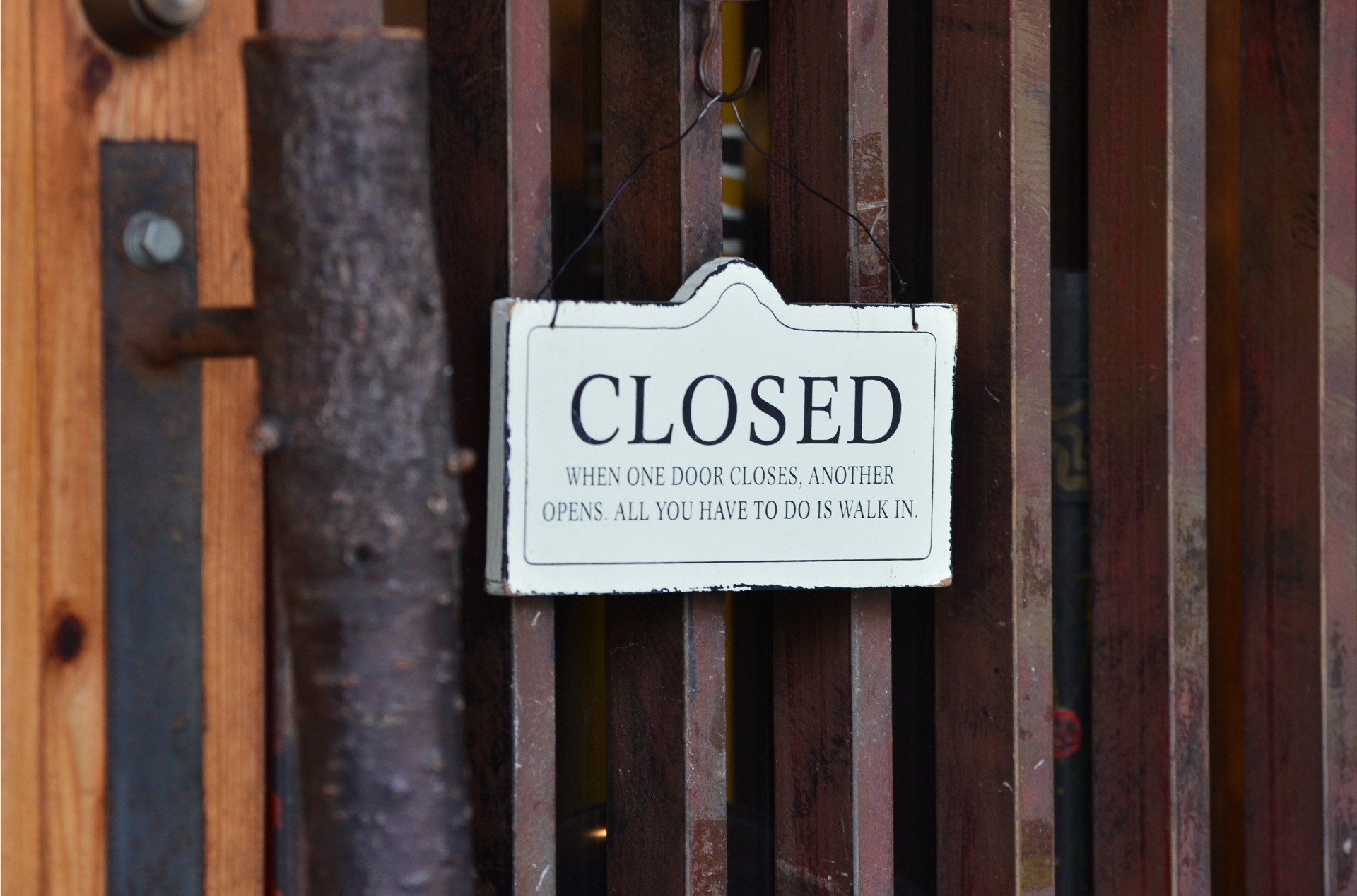 閉店したレストラン