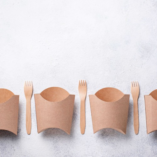 エコなフォークとパッケージ